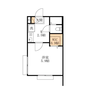 けやきハイム【1階】の間取り