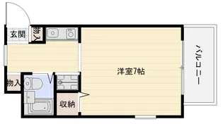 B&ホワイトM【4階】の間取り