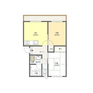 見福コーポ【2階】の間取り