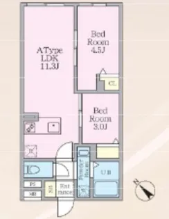 エルファーロ早稲田【1階】の間取り