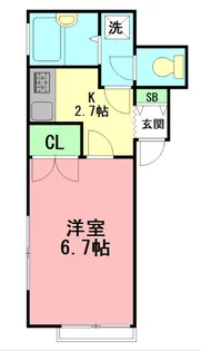 ナイスハイム【1階】の間取り