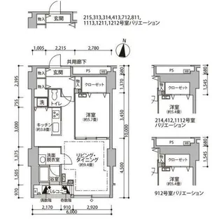 東雲キャナルコートCODAN11号棟【11階】の間取り