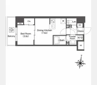 コンフォリア森下リバーサイド【1階】の間取り