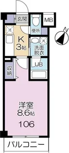 ラティーダ下並木【1階】の間取り