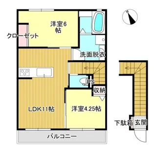 サンハイムサザン【2階】の間取り
