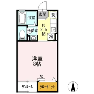 メゾン・ド・フレール【2階】の間取り