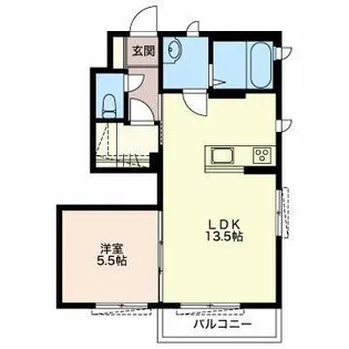 キャピタルハイツII【1階】の間取り