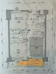 パレステージ山手石川町【3階】の間取り