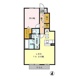 ソレーユ【1階】の間取り