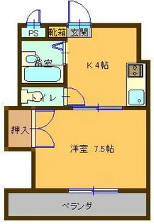 ふじビル【5階】の間取り