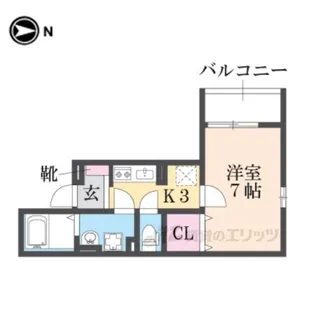 ハイツユベーレン【3階】の間取り
