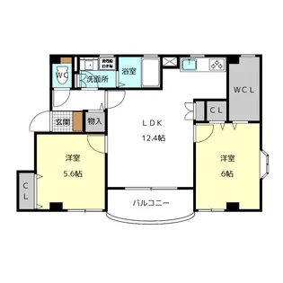 プリメーラ神守【3階】の間取り