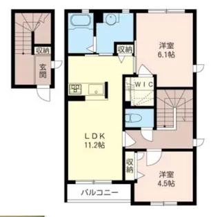 フォレストパークA【2階】の間取り