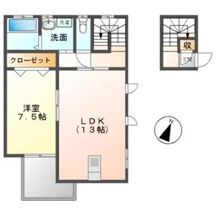 ウィクトル宝【2階】の間取り