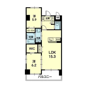 BEENOS琴平【7階】の間取り