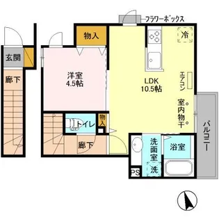 フェリーチェ奏の杜【2階】の間取り