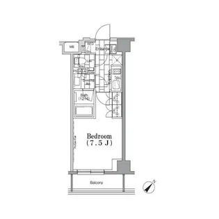 ONE ROOF FLAT TSUKISHIMA【4階】の間取り
