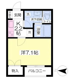 アー・フラット【1階】の間取り