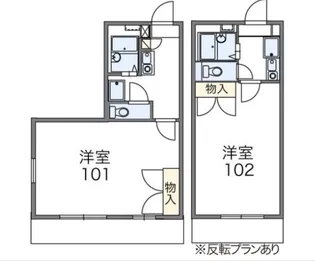 レオパレス葵第1【2階】の間取り