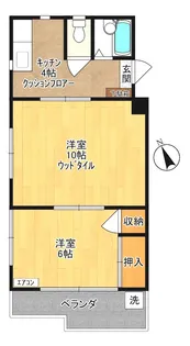 シャトレー星川【2階】の間取り