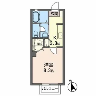 シャーメゾン ディアス アベ【2階】の間取り