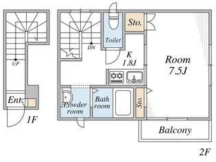 パルテールSONO【2階】の間取り