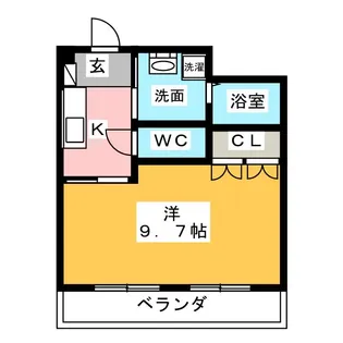 ピュアリティヒルズ【1階】の間取り