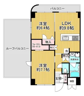 VILLA淀川【9階】の間取り