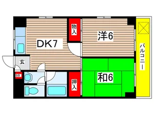 コ-ポTANAKA【5階】の間取り