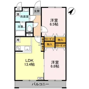 ベロウ舟入町【3階】の間取り