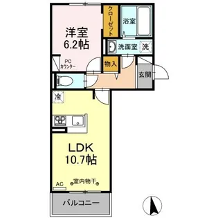 レジェーロ稲葉【2階】の間取り