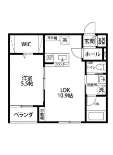 LIVE松崎【1階】の間取り