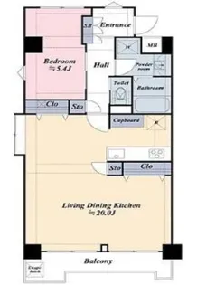 日本橋グリーンハイツ【11階】の間取り
