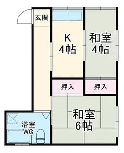 第6小柳コーポ【2階】の間取り