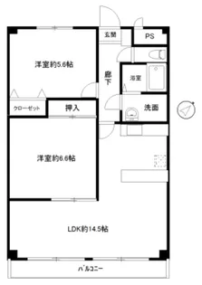 ジェラール【2階】の間取り