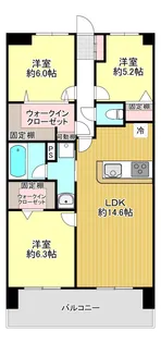 ペルシュ城山【5階】の間取り