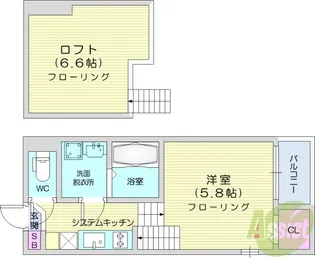 ヴィレッタ3110【2階】の間取り