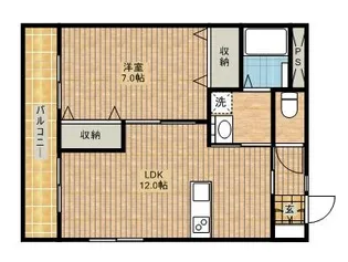 ボヌール【1階】の間取り