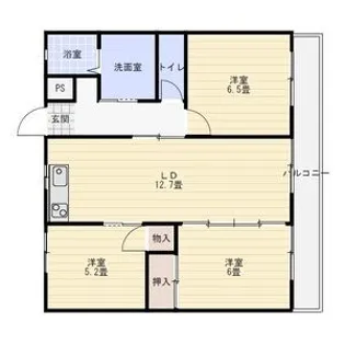 ユニテ井上【2階】の間取り