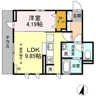 フローラ【1階】の間取り