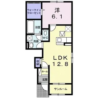 コスモ武豊I【1階】の間取り