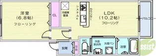 ハイツフォレスティ【1階】の間取り