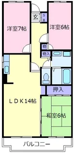 パークレジデンス【4階】の間取り