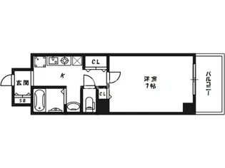 ラナップスクエア東梅田【2階】の間取り