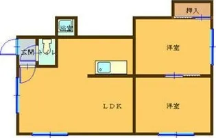 キャピタル花川III【2階】の間取り