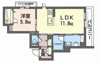 エスペランサ都島【3階】の間取り