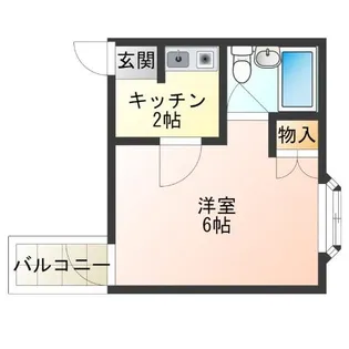 ウエストコート岸里【3階】の間取り