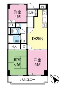 ベルテ都筑【4階】の間取り