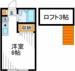 桃山コーポ【1階】の間取り
