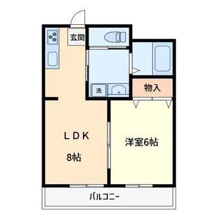 ノースグリーン【1階】の間取り
